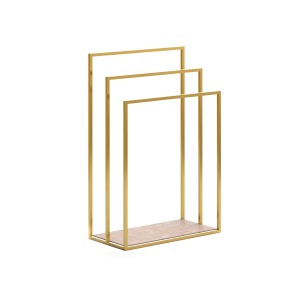 Baltica Design JARL II wieszak wolnostojący na ręczniki 60x30x90 złoty
