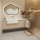 Baltica Design JARL II wieszak wolnostojący na ręczniki 60x30x90 złoty