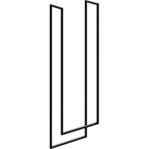 Baltica Design WIDAR II wieszak wiszący na ręczniki 50x20x110 czarny