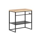 Baltica Design LINN II konsola łazienkowa 60x43 czarny/dąb