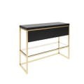 Baltica Design TRINE IV GOLD konsola łazienkowa 120 cm czarny/złoty