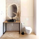 Baltica Design LAILA II konsola łazienkowa 95 cm czarny/dąb