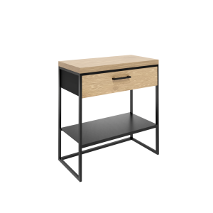 Baltica Design ELIN PLUS II konsola łazienkowa 60x43 czarny/dąb 