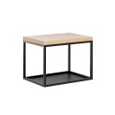 Baltica Design HEGE konsola łazienkowa wisząca 60x35 czarny/dąb