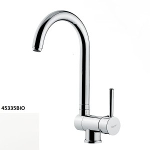 Emmevi Rubinetterie Piper 45335BIO bateria kuchenna stojąca jednouchwytowa biała