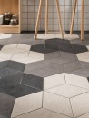Marca Corona Chalk White Rombo 18,7x32,4 E754 płytki gresowe betonowe