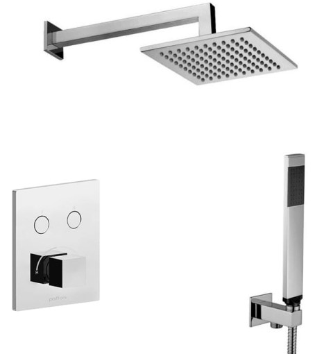 Paffoni Elle CPM518ZSC3ACR chromowany podtynkowy prysznicowy zestaw termostatyczny