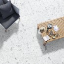 Netto Ceramika Terazzo Bianco Matt 60x60 płytki gresowe lastryko