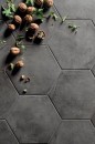Marca Corona Terra Nero Esagona 25x21,6 0094 płytki heksagonalne