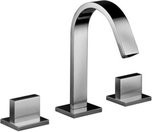 Paffoni Level LEP052KCR chromowana bateria umywalkowa stojąca 3-otworowa