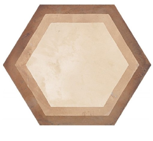 Marca Corona Terra Cornice Esagona Versione C 25x21,6 płytki heksagonalne