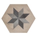 Marca Corona Terra Mix Esagona Versione F 25x21,6 0602 płytki heksagonalne