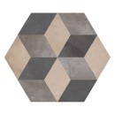 Marca Corona Terra Mix Esagona Versione F 25x21,6 0602 płytki heksagonalne