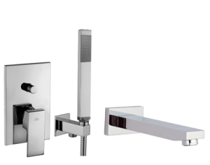 Paffoni Level LES015ZWWCR chromowany zestaw wannowy podtynkowy