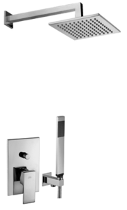 Paffoni Level LES015ZSC3ACR chromowany podtynkowy zestaw prysznicowy