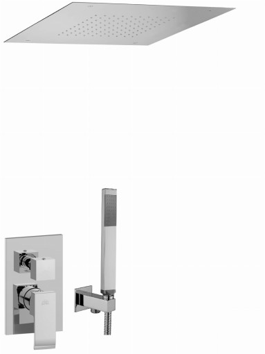 Paffoni Level LES018ZES01CR chromowany podtynkowy zestaw prysznicowy