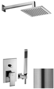 Paffoni Level LES015ZSC3AST podtynkowy zestaw prysznicowy stal szczotkowana