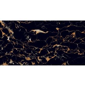 Netto Ceramika Notte Black High Glossy 60x120 płytki gresowe marmurowe