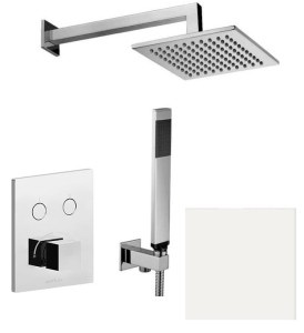 Paffoni Tilt CPM518ZSC3ABO biały 2-drożny podtynkowy zestaw prysznicowy