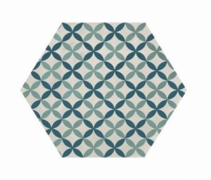 Marca Corona Terra Art Astro Oceano/Cielo Esagona 25x21,6 I411 płytki heksagonalne