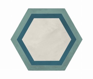 Marca Corona Terra Art Cornice Oceano/Cielo Esagona 25x21,6 I413 płytki heksagonalne