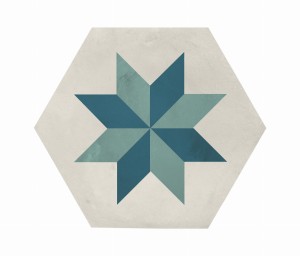 Marca Corona Terra Art Stella Oceano/Cielo Esagona 25x21,6 I414 płytki heksagonalne