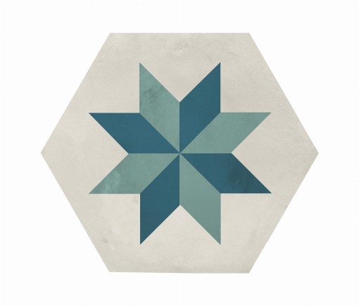 Marca Corona Terra Art Stella Oceano/Cielo Esagona 25x21,6 I414 płytki heksagonalne