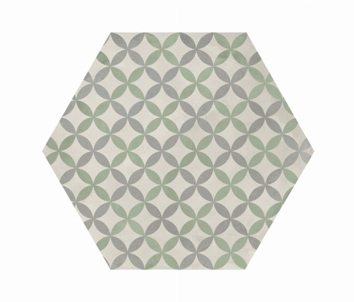 Marca Corona Terra Art Astro Sabbia/Menta Esagona 25x21,6 I418 płytki heksagonalne