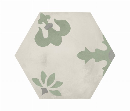 Marca Corona Terra Art Giglio Sabbia/Menta Esagona 25x21,6 I417 płytki heksagonalne