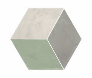 Marca Corona Terra Art Rombo Sabbia/Menta Esagona 25x21,6 I419 płytki heksagonalne