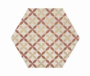 Marca Corona Terra Art Astro Tramonto/Crema Esagona 25x21,6 I425 płytki heksagonalne