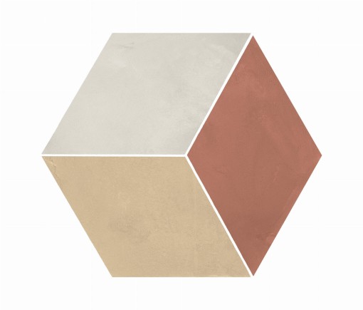 Marca Corona Terra Art Rombo Tramonto/Crema Esagona 25x21,6 I426 płytki heksagonalne