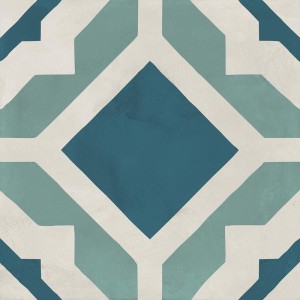 Marca Corona Terra Art Geometrico Oceano/Cielo 20x20 I382 płytki gresowe patchworkowe