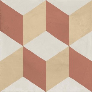 Marca Corona Terra Art Cubo Tramonto/Crema 20x20 I399 płytki gresowe patchworkowe
