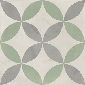 Marca Corona Terra Art Mix Sabbia/Menta 20x20 I394 płytki gresowe patchworkowe
