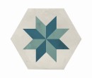 Marca Corona Terra Art Mix Oceano/Cielo Esagona 25x21,6 I415 płytki heksagonalne