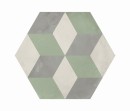 Marca Corona Terra Art Mix Sabbia/Menta Esagona 25x21,6 I422 płytki heksagonalne