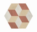 Marca Corona Terra Art Mix Tramonto/Crema Esagona 25x21,6 I429 płytki heksagonalne