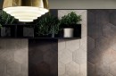 Marca Corona Textile Dark Esagona 25x21,6 D568 płytki heksagonalne