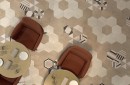 Marca Corona Textile Sand Esagona 25x21,6 D569 płytki heksagonalne