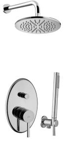 Paffoni Berry BR015ZSC3A chromowany podtynkowy zestaw prysznicowy