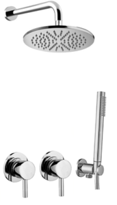 Paffoni Stick SK010CR70ZSC3A chromowany podtynkowy zestaw prysznicowy