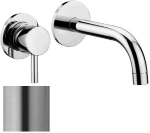 Paffoni Stick SK007ST70 bateria umywalkowa podtynkowa jednouchwytowa stal szczotkowana