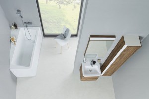 Ravak 10° C821000000 wanna narożna do zabudowy 170x100 prawa biała