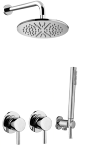 Paffoni Light LIG010CR70ZSC3A chromowany podtynkowy zestaw prysznicowy 