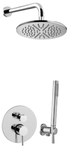 Paffoni Light LIG018ZSC2ACR chromowany podtynkowy zestaw prysznicowy