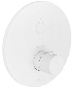 Paffoni Light CPT013BO bateria prysznicowa podtynkowa termostatyczna 1-drożna jednouchwytowa biała