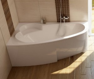 Ravak Asymmetric C461000000 wanna narożna do zabudowy 160x105 lewa biała