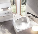 Ravak NewDay C661000000 wanna narożna do zabudowy 150x150 biała