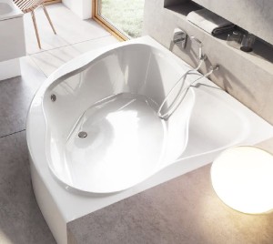 Ravak NewDay C651000000 wanna narożna do zabudowy 140x140 biała